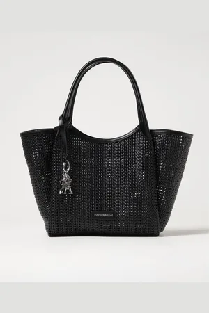 Emporio Armani Borsa in pelle sintetica intrecciata