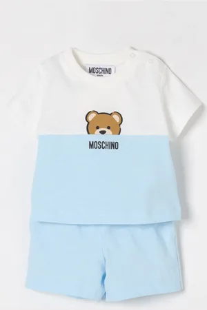 Moschino Coordinato in cotone Teddy Toy