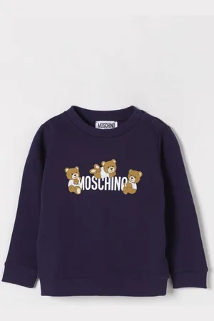 Moschino Felpa a girocollo con stampa Teddy
