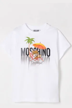 Moschino T-shirt in cotone con stampa Teddy