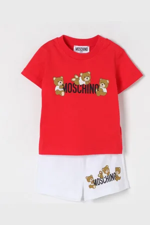 Moschino Coordinato in cotone Teddy Toy