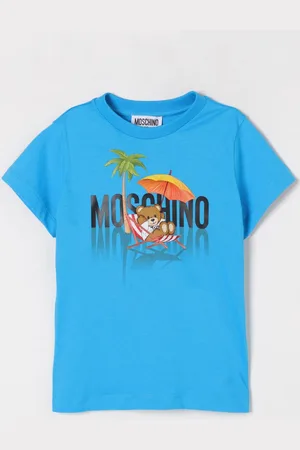 Moschino T-shirt in cotone con stampa Teddy