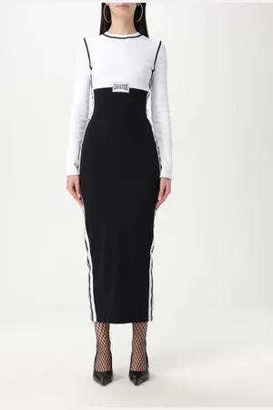 Jean Paul Gaultier Abito in cotone stretch
