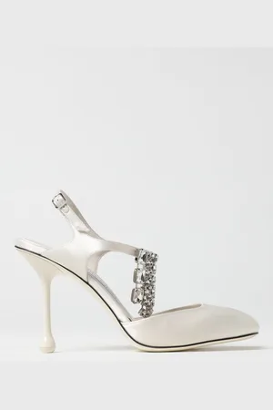 Jimmy Choo Pump Verity in raso con cristalli chandelier