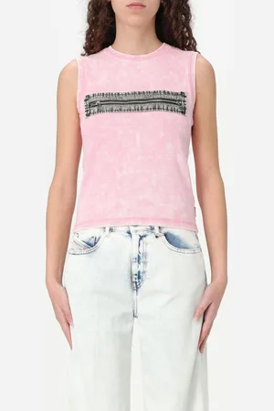 Diesel Canotta in jersey con zip