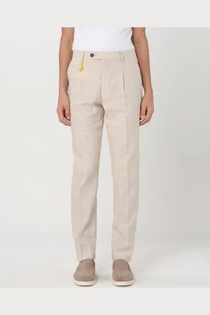 Manuel Ritz Pantalone classico in misto lino