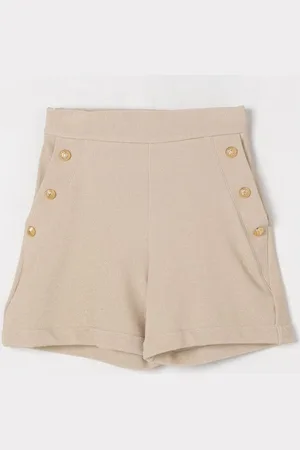 Balmain Pantaloncino in cotone con 6 bottoni
