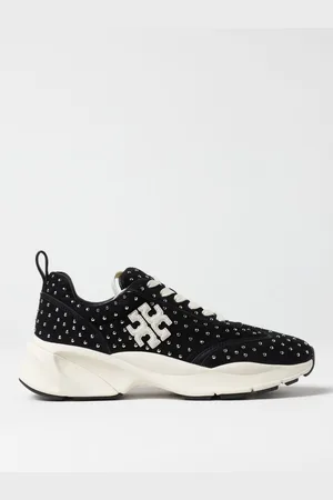 Tory Burch Sneakers in nabuk con borchie all over