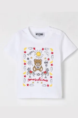 Moschino T-shirt in cotone con stampa Teddy
