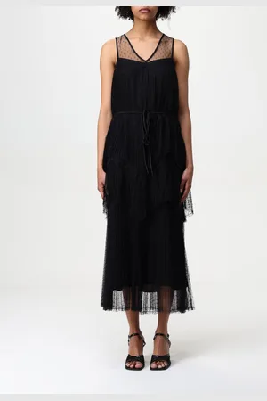 Twin-Set Abito midi in tulle point d