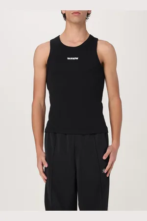 BARROW Canotta basic in cotone stretch a costine