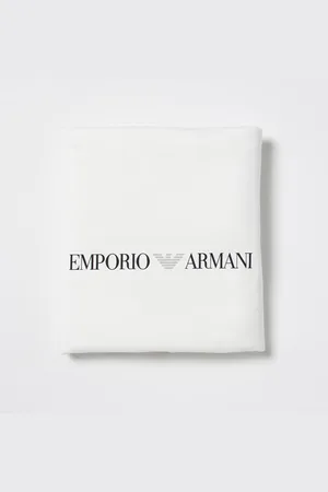 Emporio Armani Coperta Kids in cotone con logo