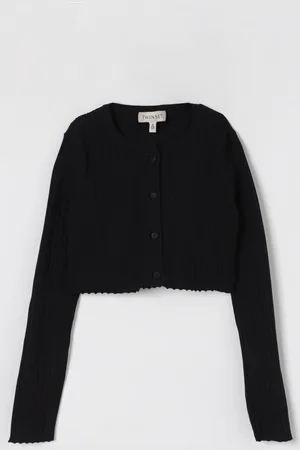 Twin-Set Cardigan a girocollo in maglia di viscosa