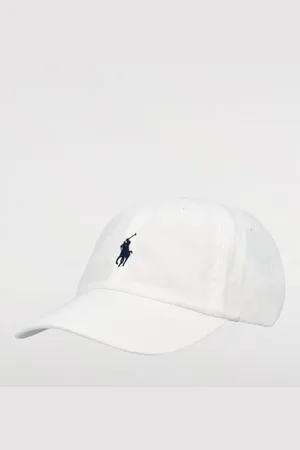 Ralph Lauren Cappello in cotone con logo ricamato