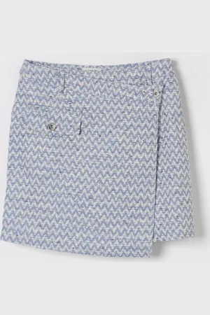 Lanvin Gonna in misto cotone a zig zag