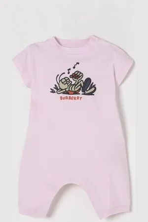Burberry Tuta in cotone con stampa grafica Bee