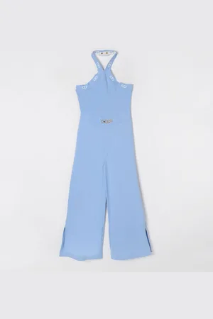Twin-Set Tuta lunga Oval T in misto viscosa