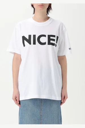 Moschino T-shirt in cotone con maxi scritta
