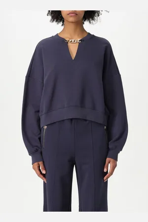 Twin-Set Felpa in cotone con dettaglio chain logo