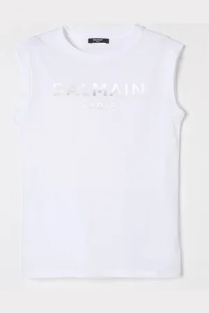 Balmain T-shirt in cotone con logo