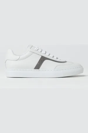 Brunello Cucinelli Sneakers in pelle con monile