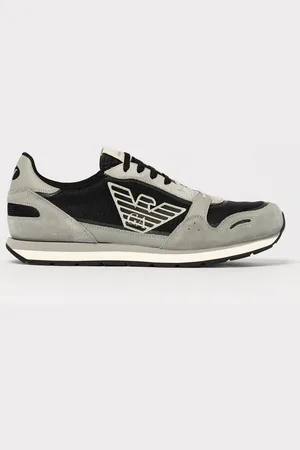 Emporio Armani Sneakers in camoscio e mesh