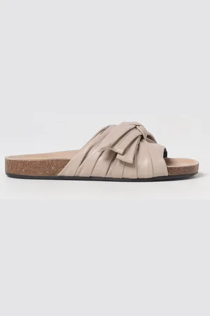 J.W.Anderson Sandalo in pelle drappeggiata con fiocco