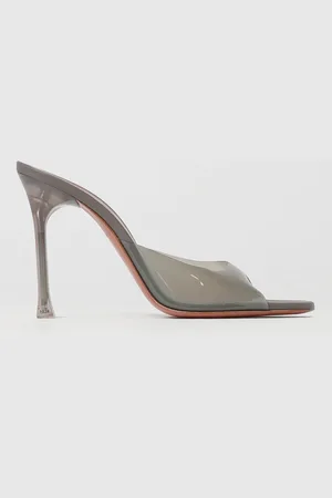 Amina Muaddi Mules Alexa Glass in pvc