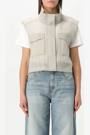Pinko Gilet crop in tessuto Ripstop