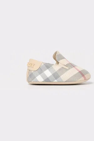 Burberry Scarpa Vintage Check in misto cotone e pelle