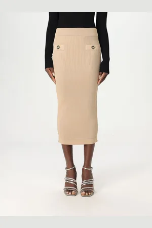Balmain Gonna in misto viscosa con bottoni