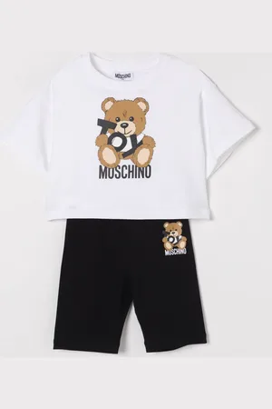 Moschino Coordinato in cotone Teddy Toy