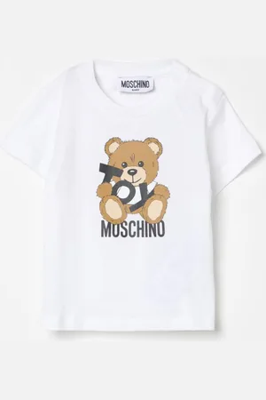 Moschino T-shirt in cotone con stampa Teddy