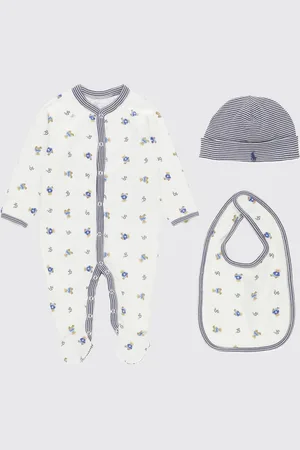 Ralph Lauren Coordinato in cotone con logo Bear