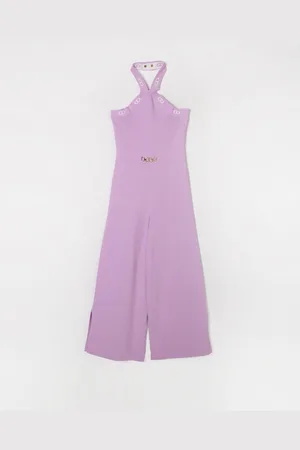 Twin-Set Tuta lunga Oval T in misto viscosa