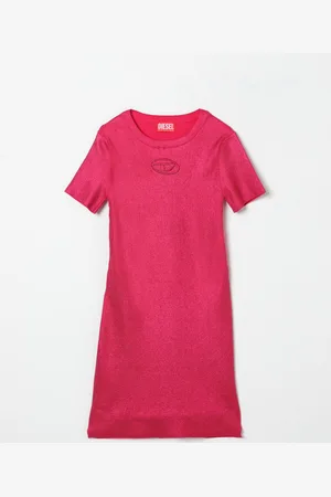 Diesel Abito dmonervax Oval D in misto cotone a coste