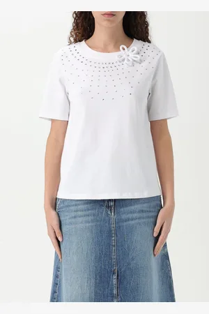 Twin-Set T-shirt in cotone con strass Twinset