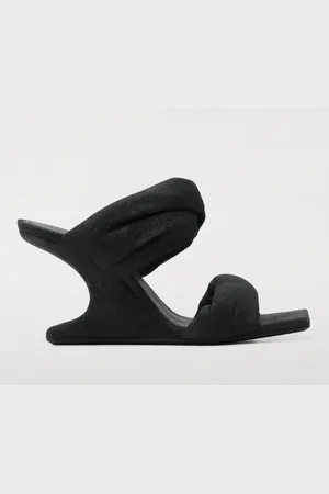 Rick Owens Sandalo con zeppa Cantilever in pelle torchon