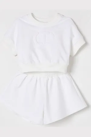 Twin-Set Coordinato in cotone Oval T