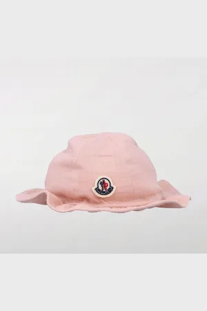 Moncler Cappello in cotone con patch logo