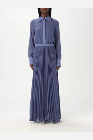 Emporio Armani Abito chemisier in georgette plissettato