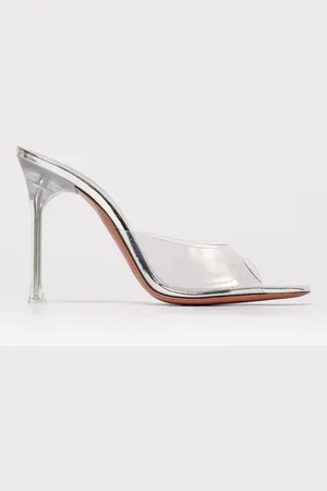 Amina Muaddi Mules Alexa Glass in pvc
