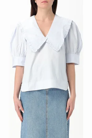 Ganni Blusa in cotone
