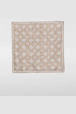 Brunello Cucinelli Pochette da taschino in misto seta jacquard