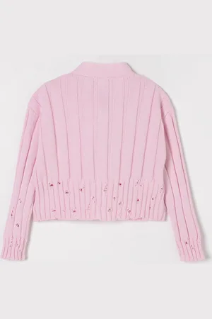 Marni Cardigan in cotone a coste con rotture