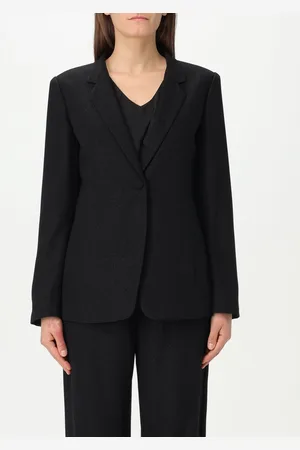 Emporio Armani Blazer monopetto in crêpe lurex