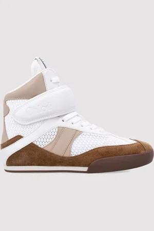 Chloé Sneakers Kick Chloè in pelle e mesh traforato