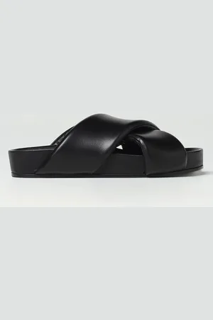 Jil Sander Sandalo in nappa con design ad incrocio