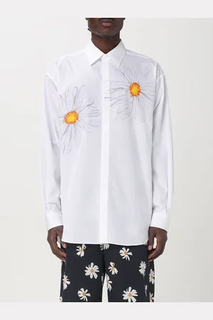 Moschino Camicia in cotone con stampa floreale