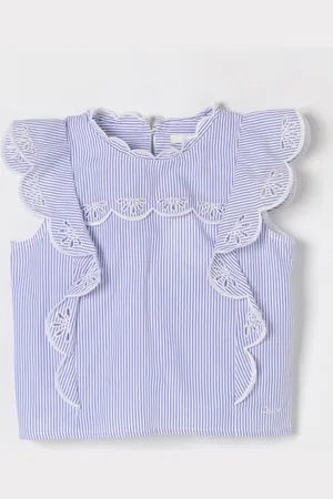 Chloé Blusa in cotone a righe